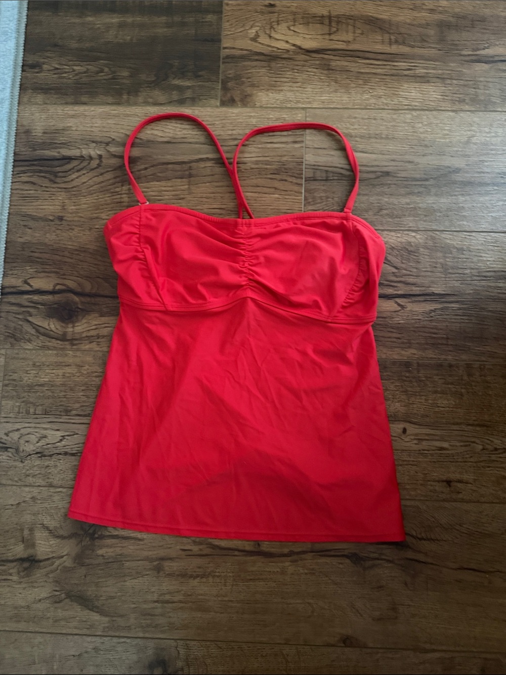 Athleta 36 D/DD red Tankini top